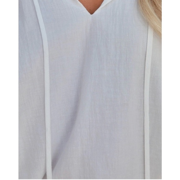 VICI Rafa Cotton Puff Sleeve Top - White - Small - Picture 5 of 15